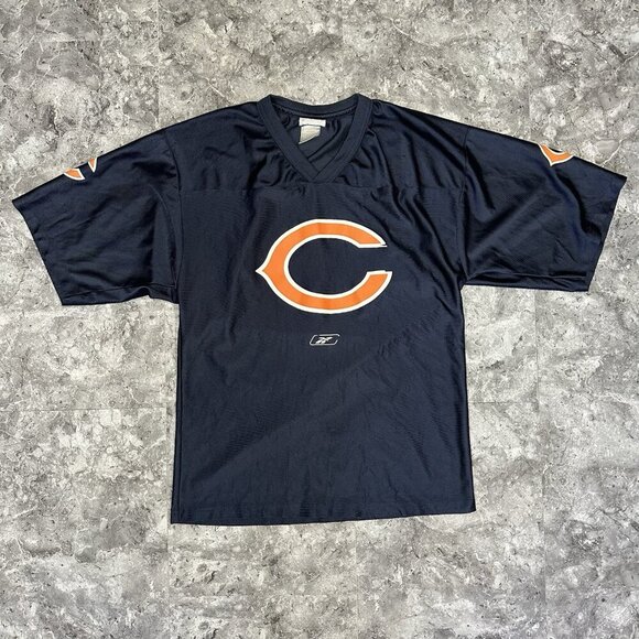 Retro Reebok Chicago Bears Jersey Size Small Authentic NFL Team Apparel Blue - Picture 1 of 5